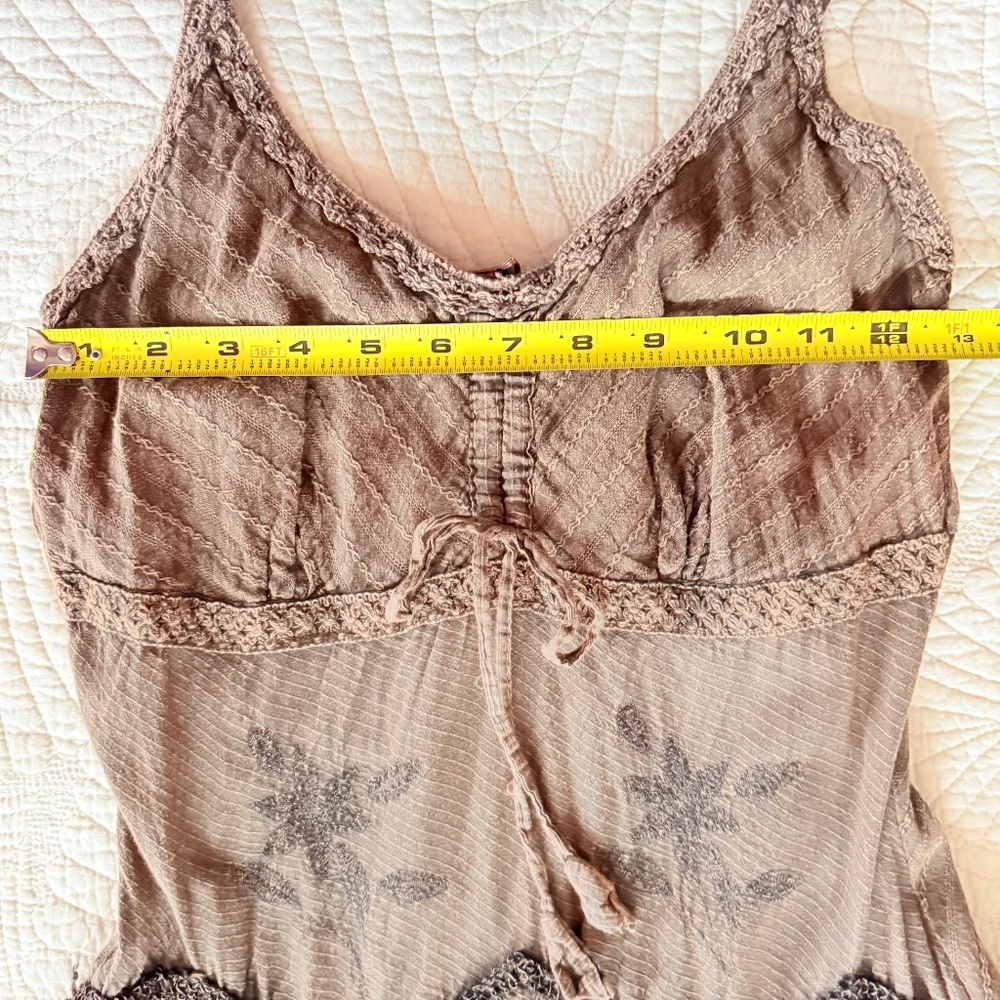 Scully Boho Cottagecore Hippie Western 100% Cotton Flowy Midi Dress Size S - Picture 15 of 16